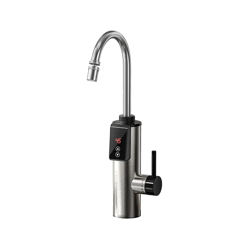 BS-09-34 rustfrit stål temperaturjusterbar øjeblikkelig elektrisk varmtvandshane med termostat